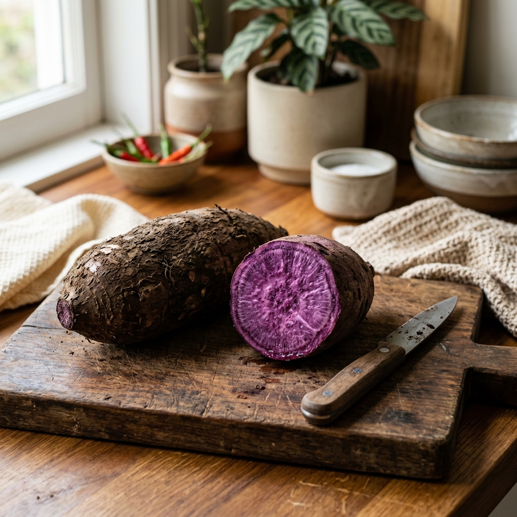 Raw Ube Root