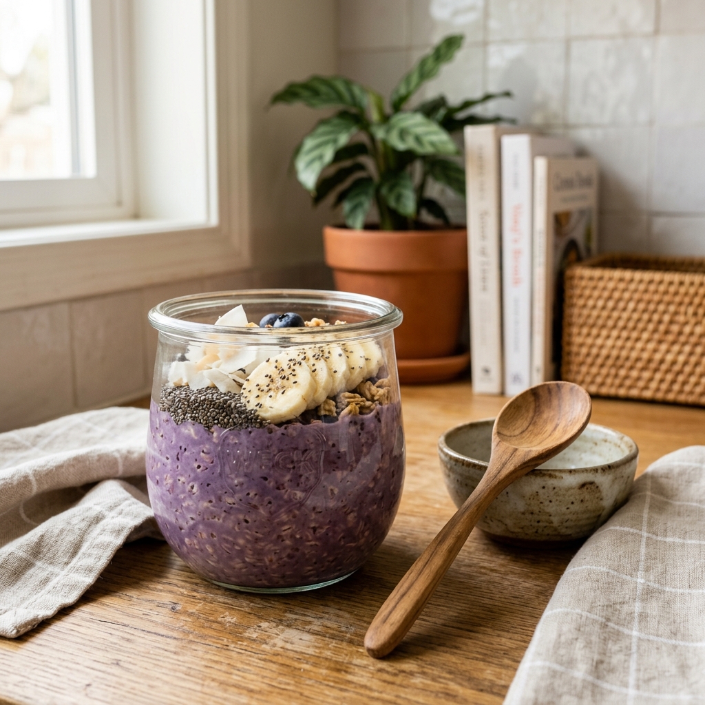 Ube Oats Breakfast Bowl